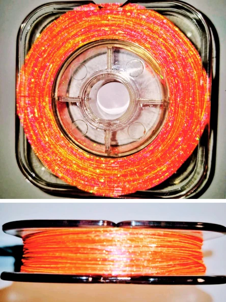 ea genset Hazır Çapari Kombini Boru Sim Ultraviyole UV Neon 3 Renkli Turuncu  Pembe  Fıstık Yeşili Makarada ürün görseli 1