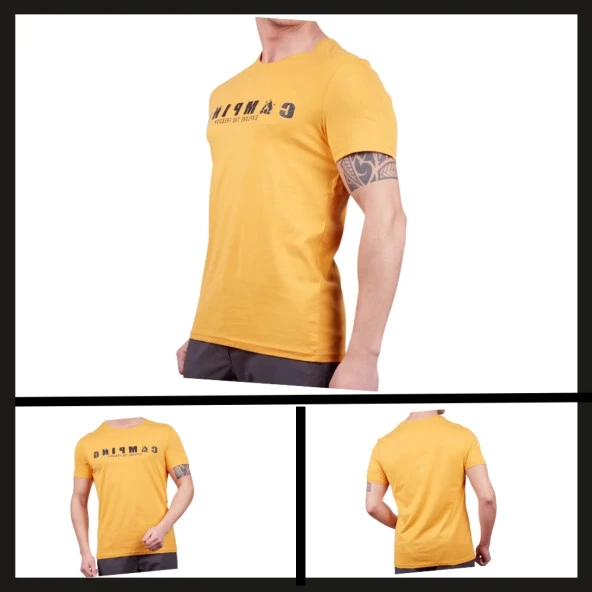 Uyguna-Yakala Hardal  Buteo Erkek T-shirt-TSH.410 ürün görseli 1