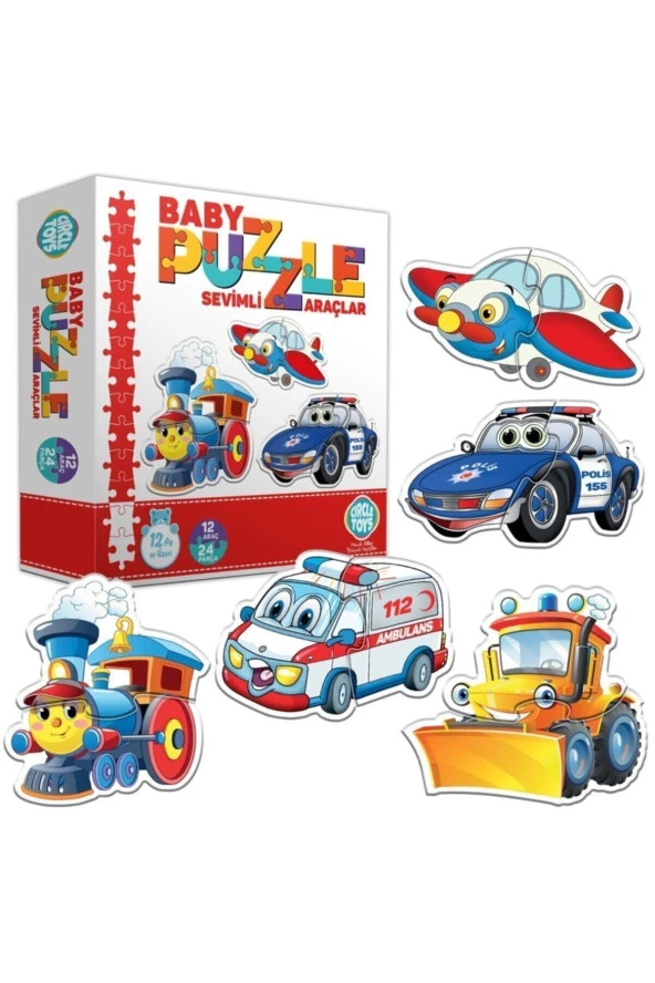 Baby Puzzle Sevimli Araçlar ürün görseli 1