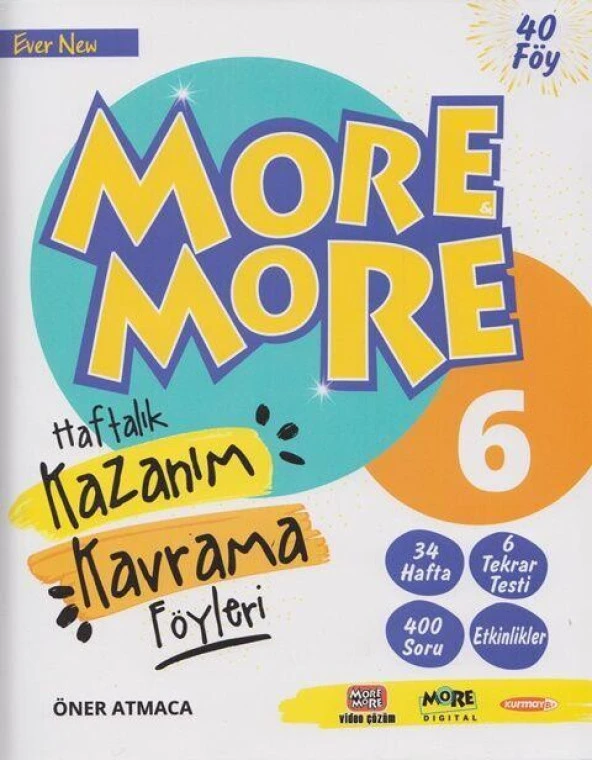 6. Sınıf More & More Haftalık Kazanım Kavrama Föyleri Kurmay ELT ürün görseli 1