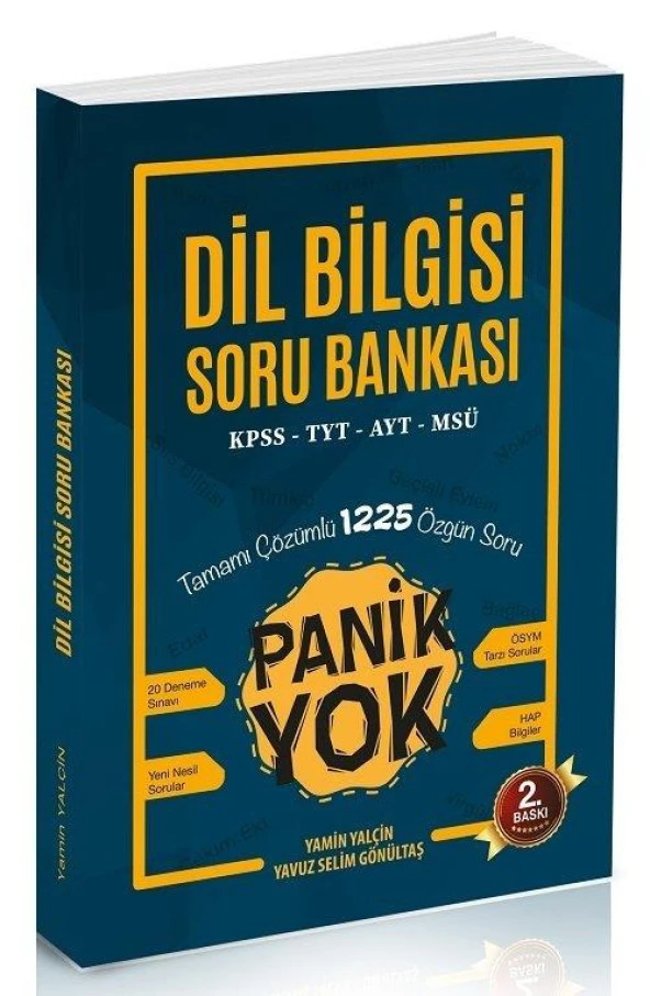 TYT AYT MSÜ Dil Bilgisi Soru Bankası Çözümlü Yamin Yalçin Panik Yok ürün görseli 1