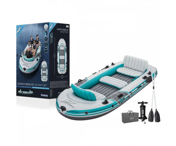 Bestway 65159 VOYAGER X5 Şişme Bot 5 Kişilik 364X166CM ürün görseli 1