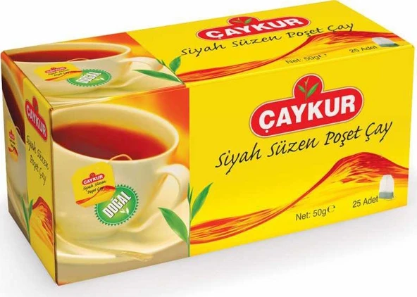 Çaykur Siyah Süzen Poşet Çayı 25 Adet50 gr ürün görseli 1