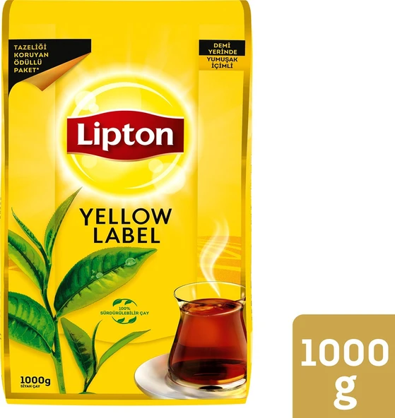 Lipton Yellow Label Siyah Dökme Çay 1000 gr ürün görseli 1