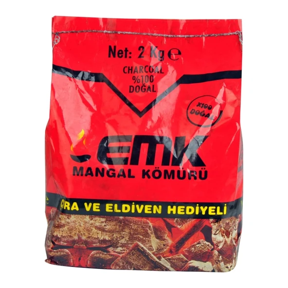 EMK Mangal Kömürü 2 Kg x 6 Adet - Resim 3