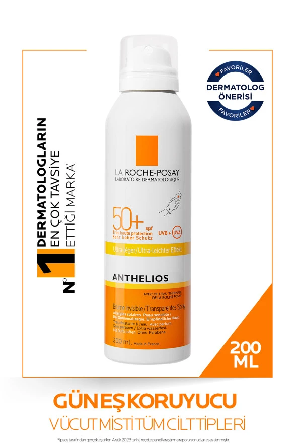 La Roche Posay Anthelios Güneş Spreyi Transparentes 200 ml ürün görseli 1