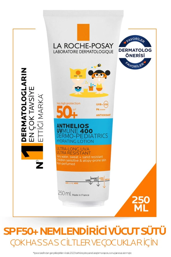 La Roche Posay Anthelios Dermo Pediatrics Uvmune 400 Nemlendirici Vücut Sütü Spf50 250ml ürün görseli 1