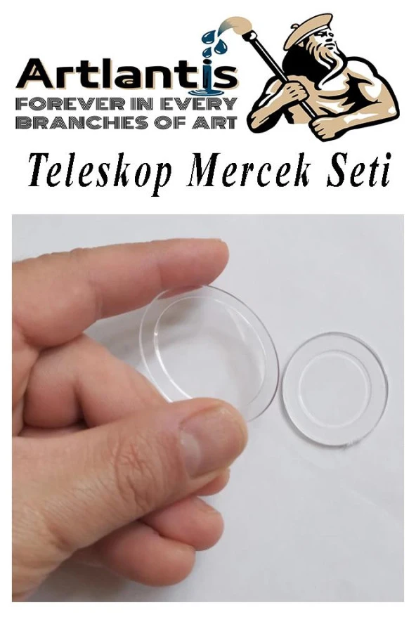 Teleskop Mercek Seti 1 Paket Okullar İçin Teleskop Yapımı İçin Plastik Mercek Basit Deney ürün görseli 1