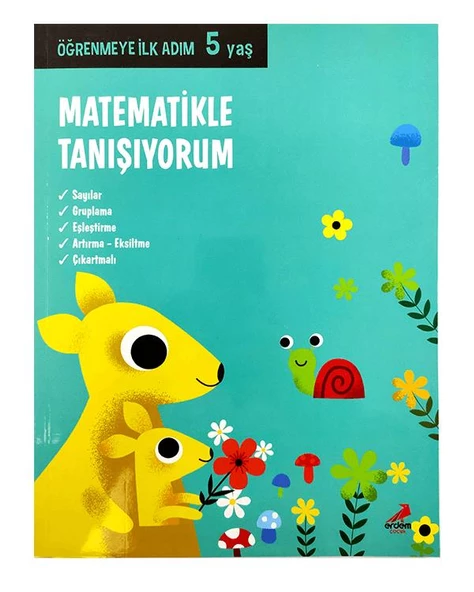 5 Yaş Matematikle Tanışıyorum Kitabı Erdem Yayınları ürün görseli 1
