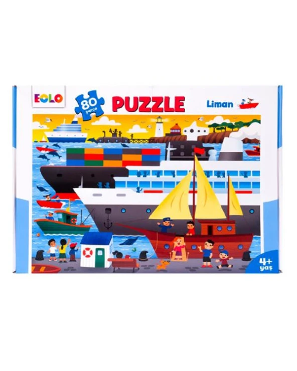 Eolo 80 Parça Yer Puzzle Liman 4+ ürün görseli 1