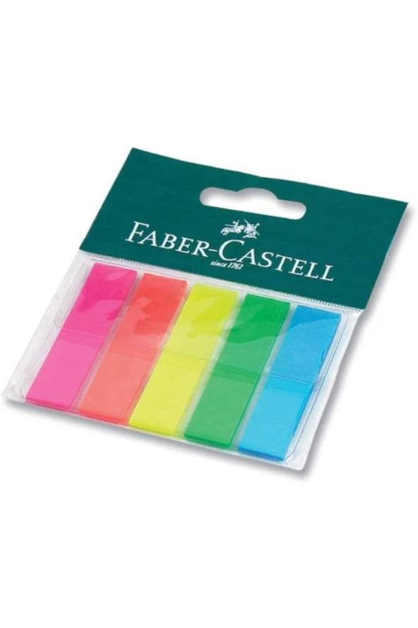 Faber Castell Page Markör (Film İndex) Ayraç 12*44 MM 5*25 SAY. ürün görseli 1