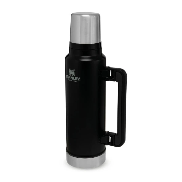 Stanley Klasik Vakumlu Paslanmaz Çelik Termos 1.4 LT The Legendary Classic Bottle 1.4L - Matte Black Pebble ürün görseli 1
