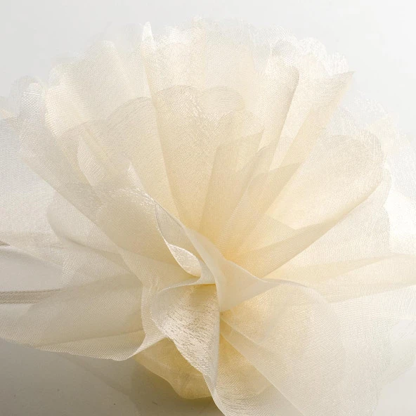 27 METREX70 CM AÇIK KREM SÜSLEME TÜLÜ AÇIK KREM TÜL ARABA DÜĞÜN DEKOR TÜL CREAM DECORATION TULLE ürün görseli 1