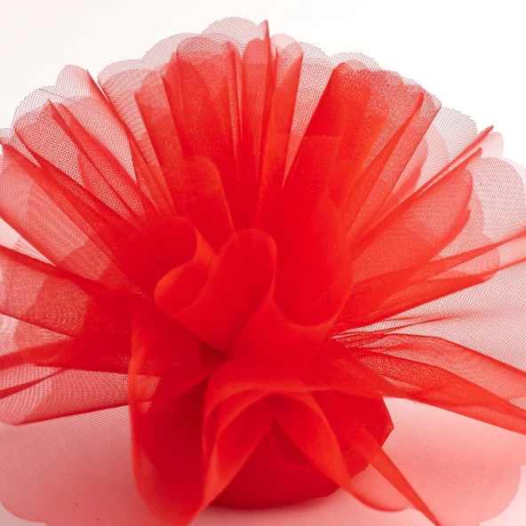 27 METREX70 CM KIRMIZI SÜSLEME TÜLÜ KIRMIZI TÜL ARABA ÇİÇEK DÜĞÜN DEKOR TÜL RED DECORATION TULLE ürün görseli 1