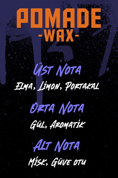 Pomade Wax 100 ML - Resim 8