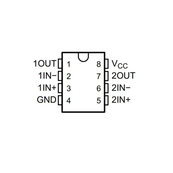 LM393P Komparatör Entegresi DIP-8 - Resim 2