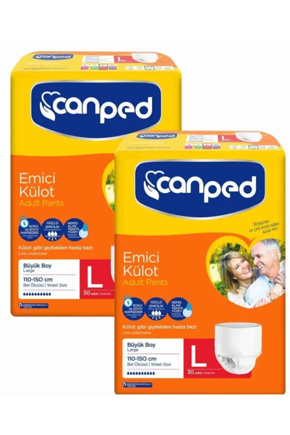 Canped Büyük Boy Large Emici Külot 60 Adet ürün görseli 1