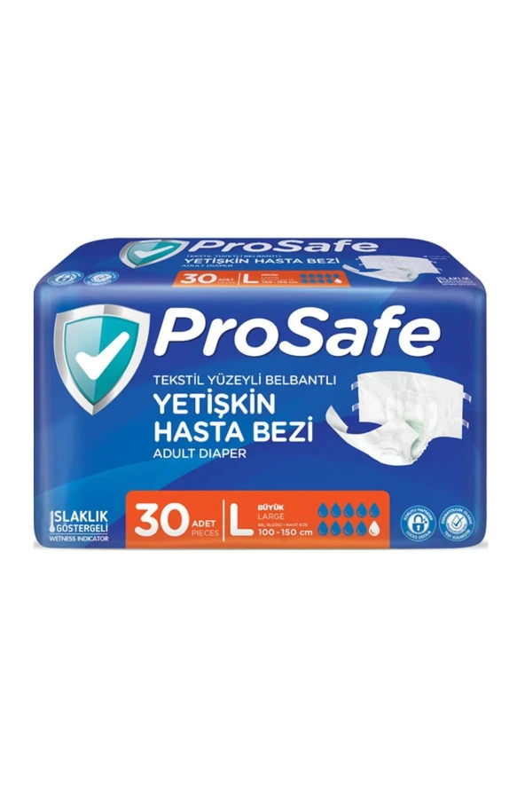 PROSAFE Hasta Bezi Bel Bantlı Large 30 adet ürün görseli 1
