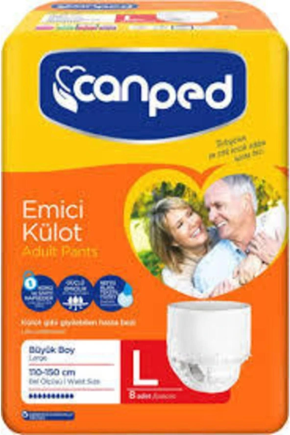 CANPED Emici Külot Hasta Bezi Büyük Boy Large 30 Adet Eko Paket ürün görseli 1