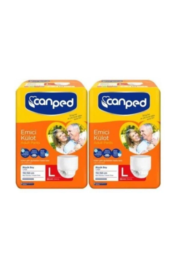 CANPED Emici Külot Hasta Bezi Büyük Boy Large 60 Adet ürün görseli 1