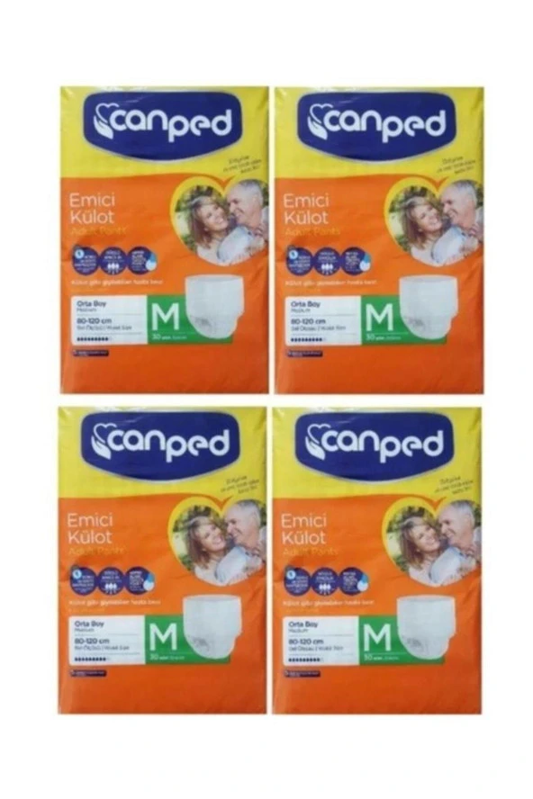 Canped Emici Külot Orta (Medium) 4X30'lu 120 Adet Hasta Bezi ürün görseli 1