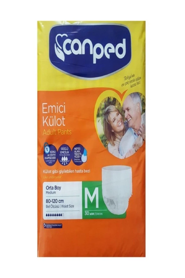 CANPED Emici Külot Hasta Bezi Orta 30 Adet ürün görseli 1