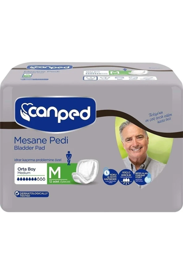 CANPED Mesane Pedi Klasik Erkek M-Orta Tekli Paket ürün görseli 1