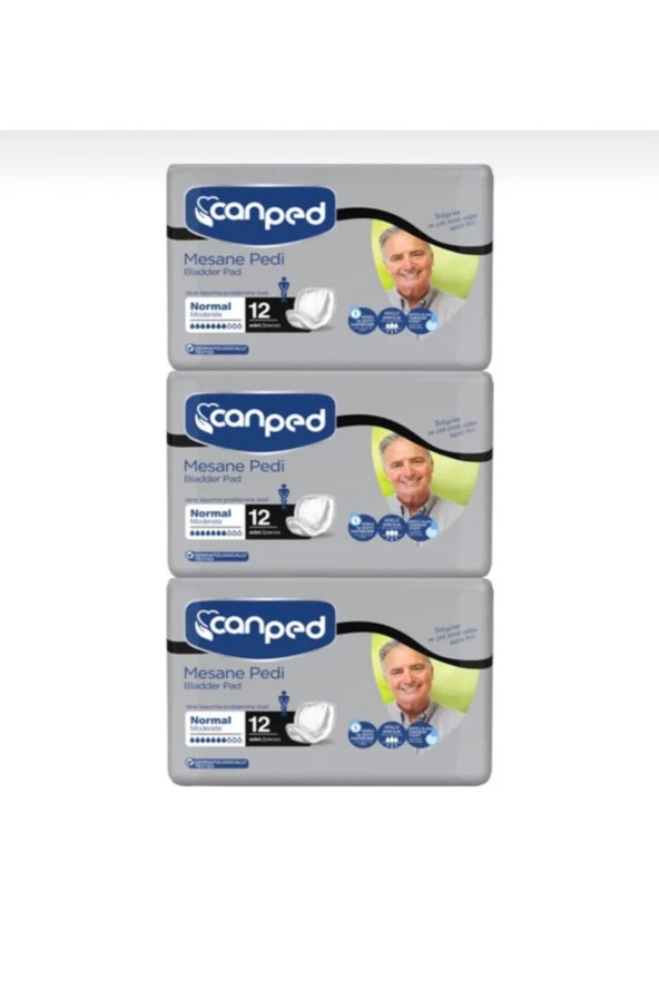 CANPED Mesane Pedi Erkek 3 Paket 36 Adet ürün görseli 1