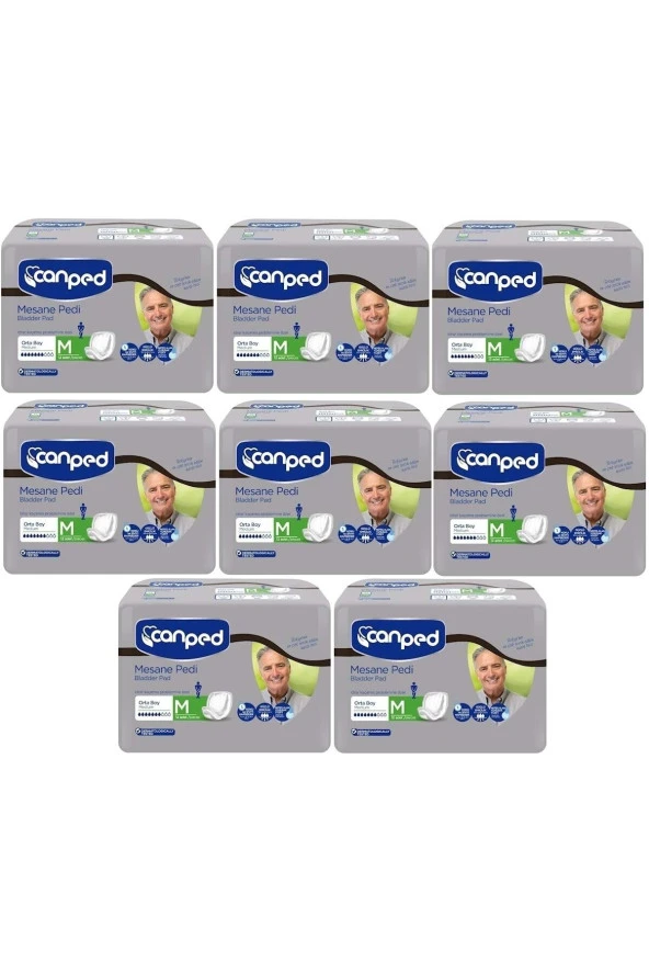 CANPED Mesane Pedi Klasik 8 Li Set M-Orta Erkek 96 Adet (8Pk*12) ürün görseli 1