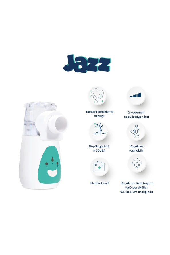 JAZZ Taşınabilir (Ultrasonik) Mesh Nebulizatör ürün görseli 1