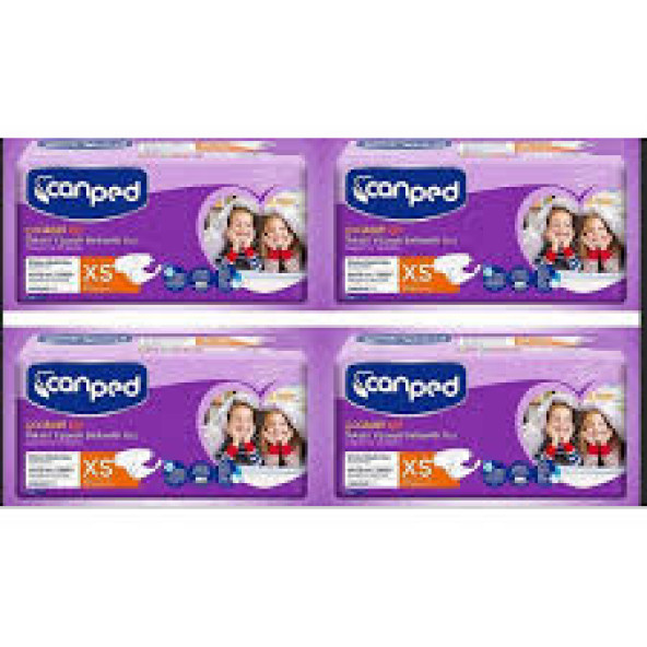 CANPED Belbantlı Tekstil Hasta Bezi Ekstra Küçük (Xs) 25-55 Kg 30Lu 4Paket ürün görseli 1