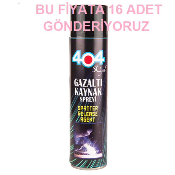 404-Gaz Altı Kaynak Spray, 400 ML, 16 ADET GÖNDERİYORUZ. ürün görseli 1