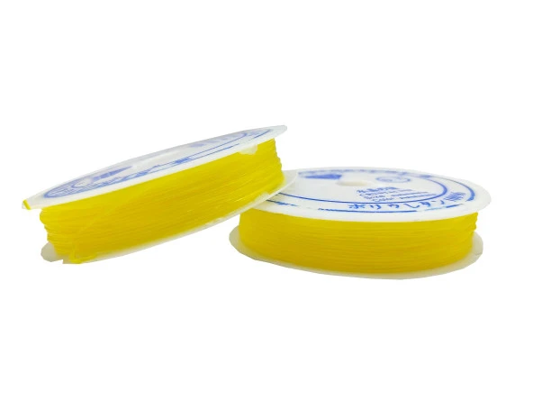 Sarı Misina 0.7 mm Esnek Silikon El İşi Takı Aksesuar Misinası - 1 Adet ürün görseli 1