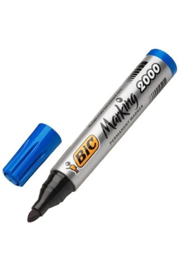 Mavi Yuvarlak Uçlu Permanent Marker Kalem ürün görseli 1