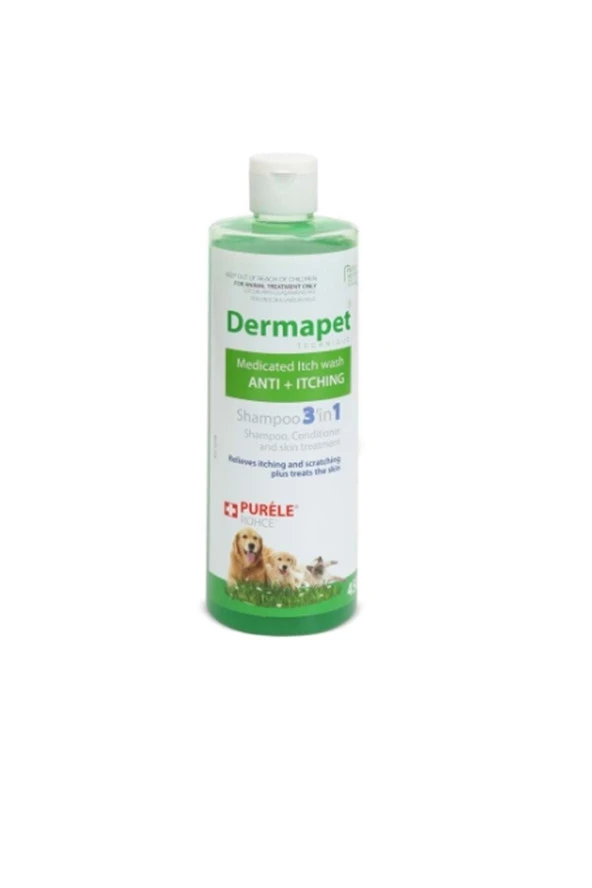 PURELE DERMAPET KÖPEK DERİN TEMİZLİK VE BAKIM ŞAMPUANI 450 ML ürün görseli 1