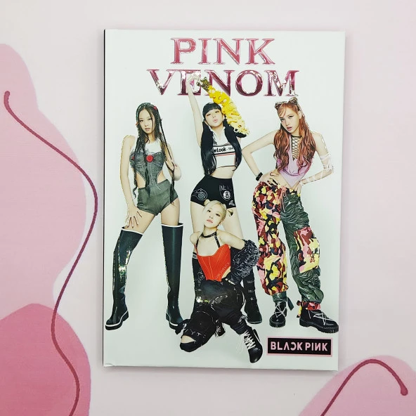 Sert Kapaklı A5 Not Defteri , Tarihsiz Ajanda -  Venom Blackpink ürün görseli 1
