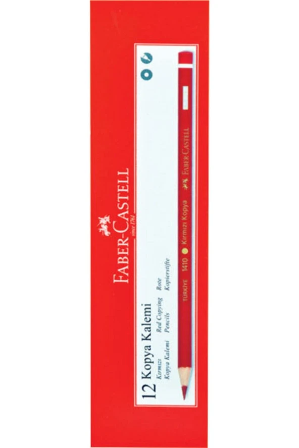 Kırmızı Kurşun Kalem 12'li - Resim 2