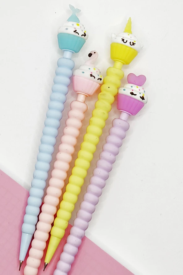 Kalp Cupcake Mor 0.7 Versatil Kalem - 1 Adet - Resim 3