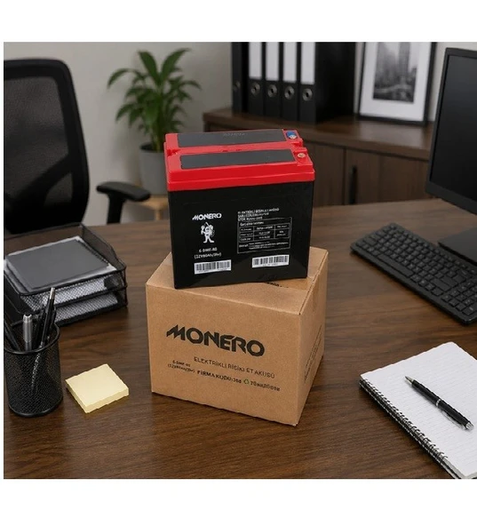 MONERO 12V-80 AMPER (45 AMPER EBATLARINDA) ELEKRİKLİ BİSİKLET AKÜSÜ EBATLAR: 223x121x174mm ürün görseli 1