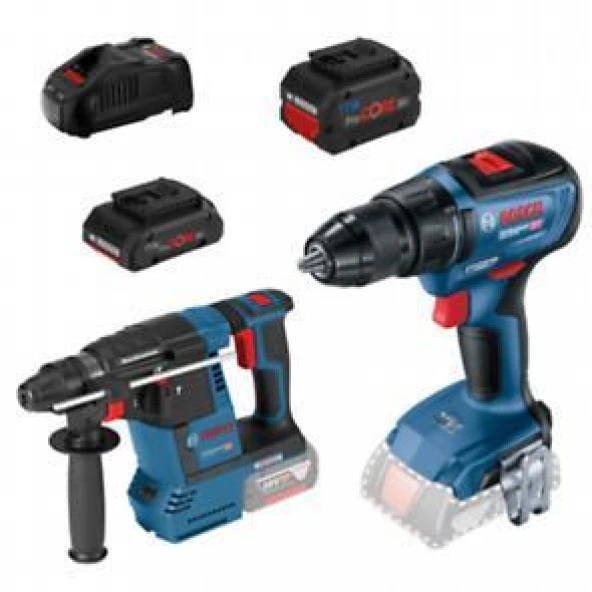 Bosch GSR 18V-50 + GBH 18V-26 1X4.0Ah 1x8.0Ah 0.615.990.N1X ürün görseli 1