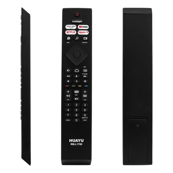 Huayu Philips RM-L1760 Ambilight-Netflix-Prime Video-Youtube-Rakuten Tv Tuşlu Led Tv Kumanda ürün görseli 1