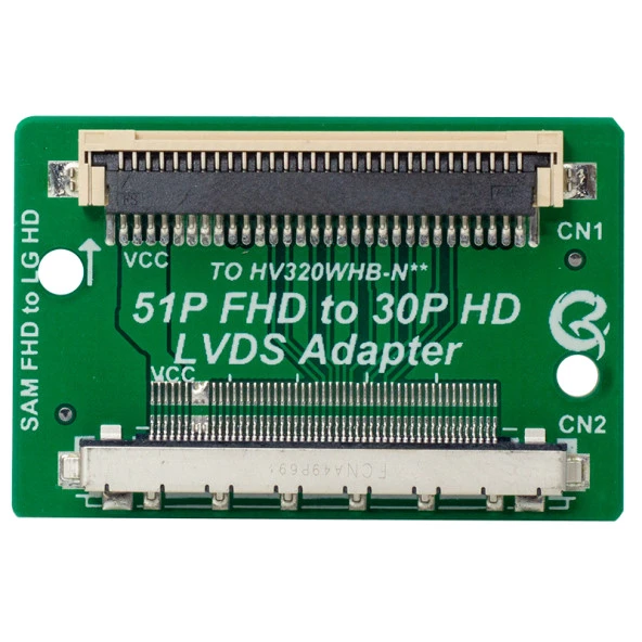 Lcd Panel Flexi Repair Kart 51P Fhd To 30P Hd Lvds To Fpc Sam Fhd To Lg Hd QK0807B ürün görseli 1