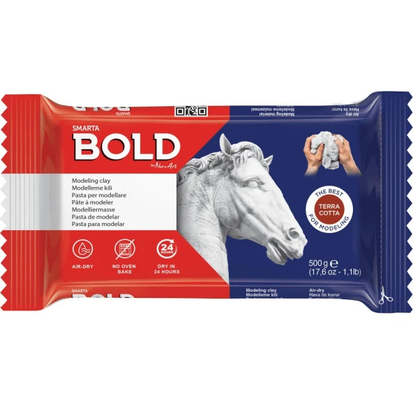 Smarta Seramik Hamuru Bold Toprak Rengi 500 Gram Seramik Hamuru ürün görseli 1