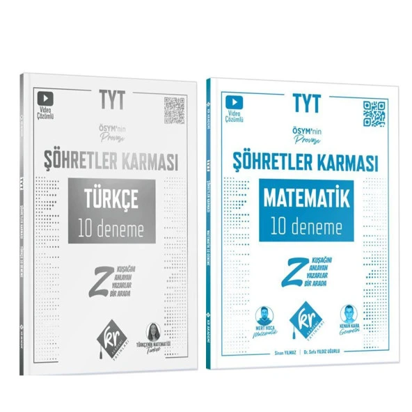 Kr Akademi TYT Matematik ve Türkçe Şöhretler Karması Deneme Seti 2 Kitap ürün görseli 1