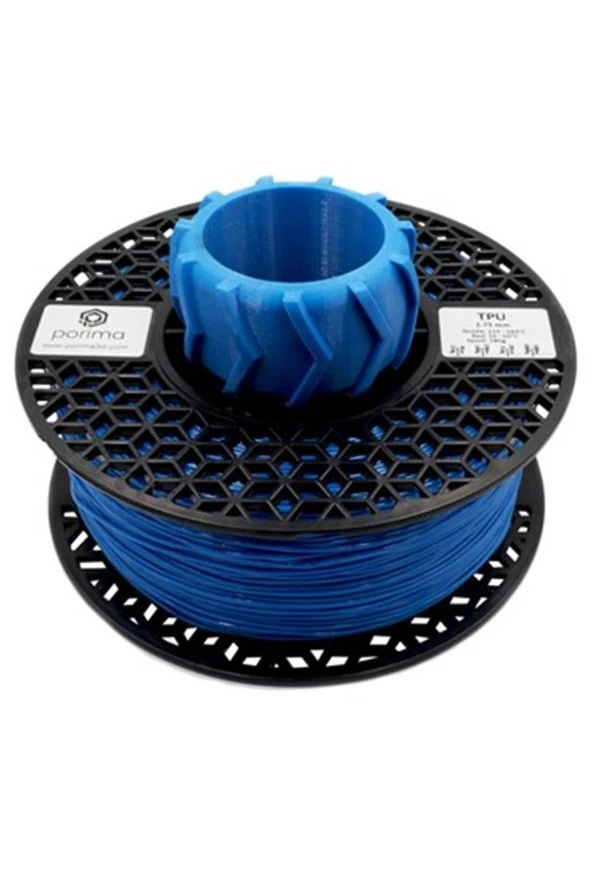 Porima TPU Flex 98A 1.75mm Mavi RAL5015 Filament 1 Kg ürün görseli 1
