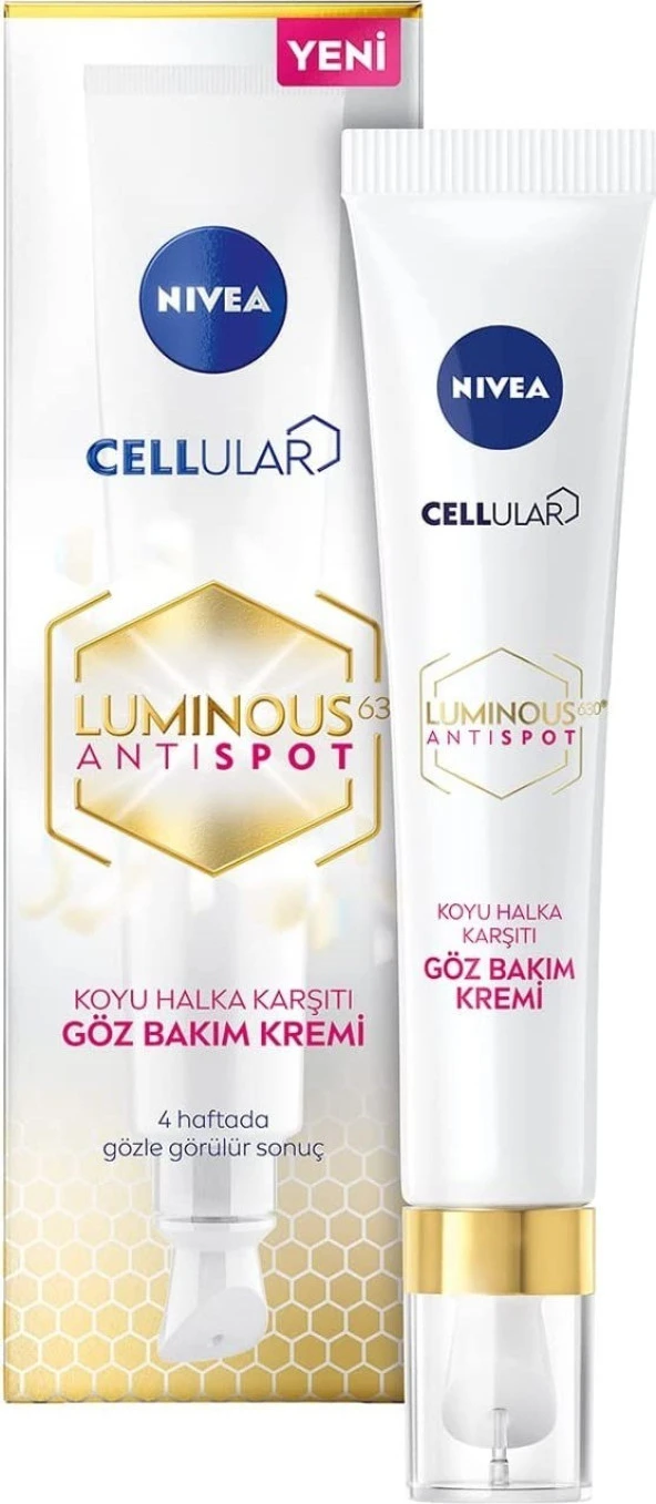 Nivea LUMINOUS630 Koyu Halka Göz Bakım Kremi, 15 Ml, Aydınlık Göz Çevresi, Hyaluronik Asit ile Yoğun ürün görseli 1