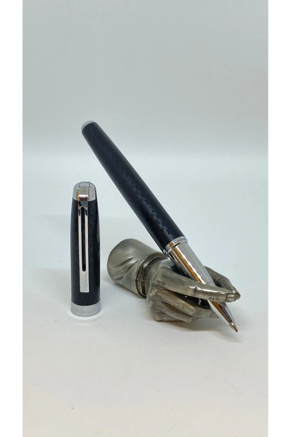 BLACK LEATHER ROLLER KALEM ürün görseli 1