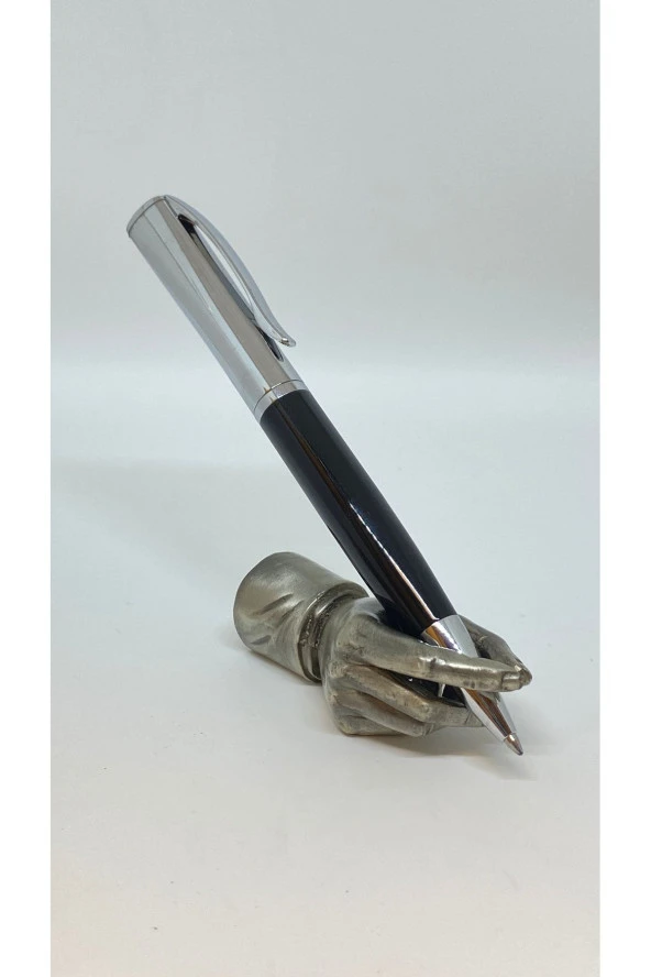 SILVER BLACK LUX TÜKENMEZ KALEM BLACK ürün görseli 1