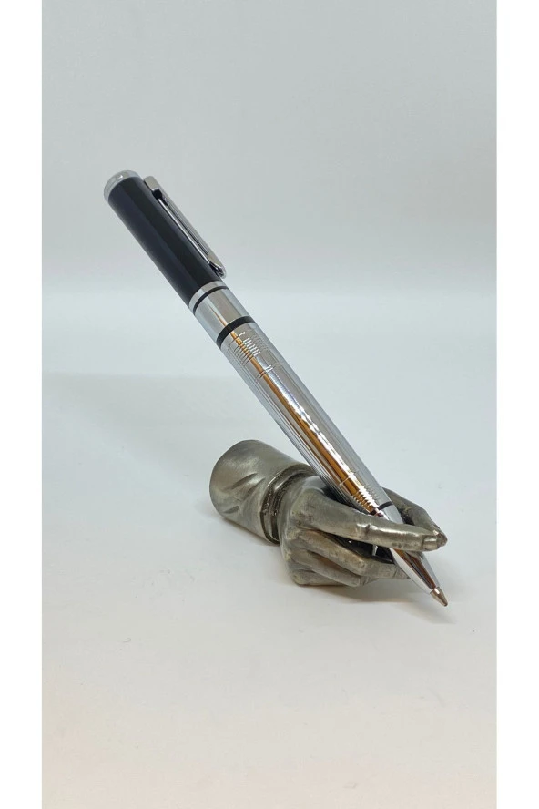 SILVER BLACK TÜKENMEZ KALEM SILVER ürün görseli 1