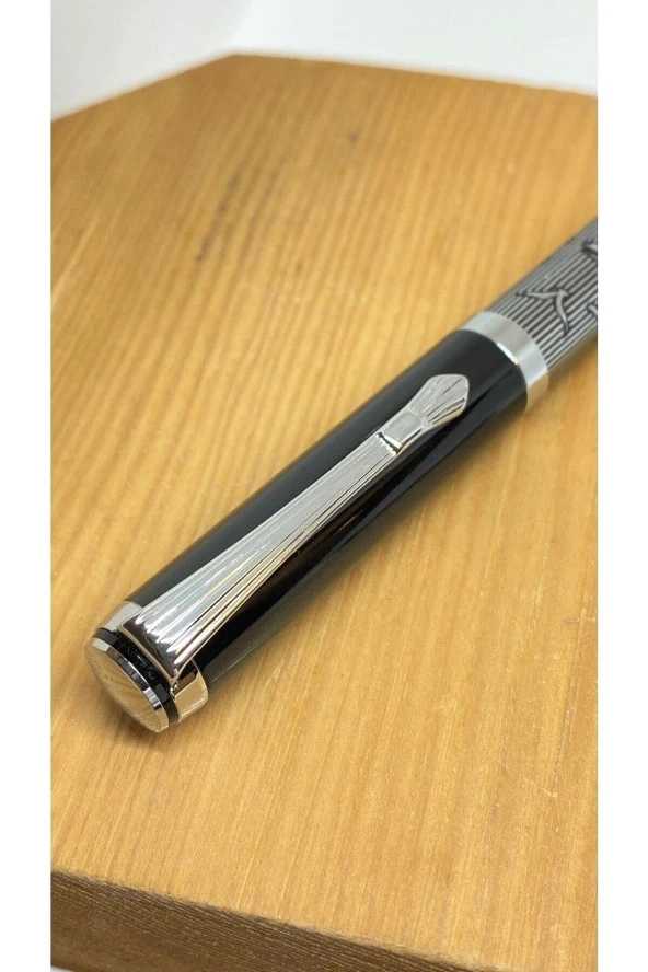 Dd2123 Roller Kalem Silver Black - Resim 3